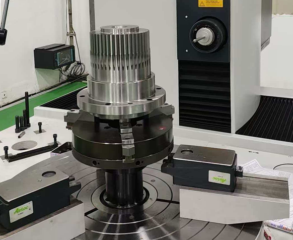 Accuracy-testing-large-diameter-heavy-duty-shafts-custom-gear-supplier-Belon