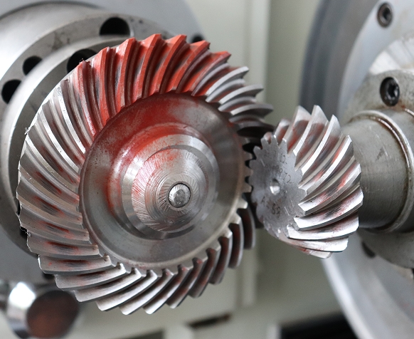 Lapped-bevel-gear-meshing-testing-gear-manufacturing-company-Belon