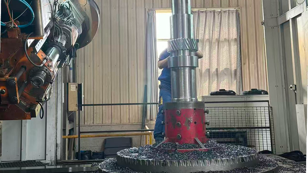 Double-helical-gear-herringbone-gear-milling-process-gear-supplier-Belon