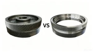 herringbone gear VS double helical gear